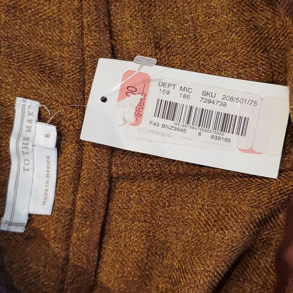 Wool like tweed Capri pants size 8 - Picture 2 of 7